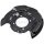 Brake disc splash guard made of sheet steel A.B.S. for TOYOTA LAND