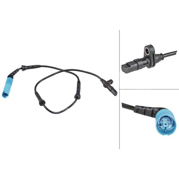 Wheel speed sensor active sensor 720 mm cable A.B.S. for BMW 3 Series and others