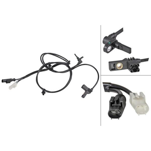 Wheel speed sensor active sensor 1.140 mm cable A.B.S. for MB VITO and others