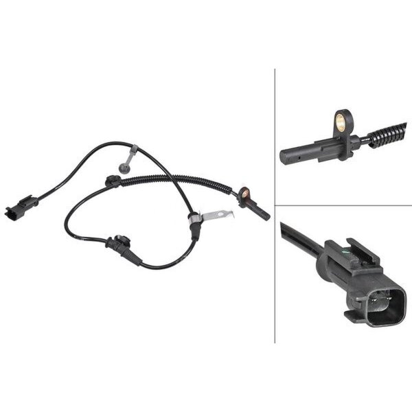 Sensor Raddrehzahl aktiver Sensor 823 mm Kabel A.B.S. für u.a. FORD