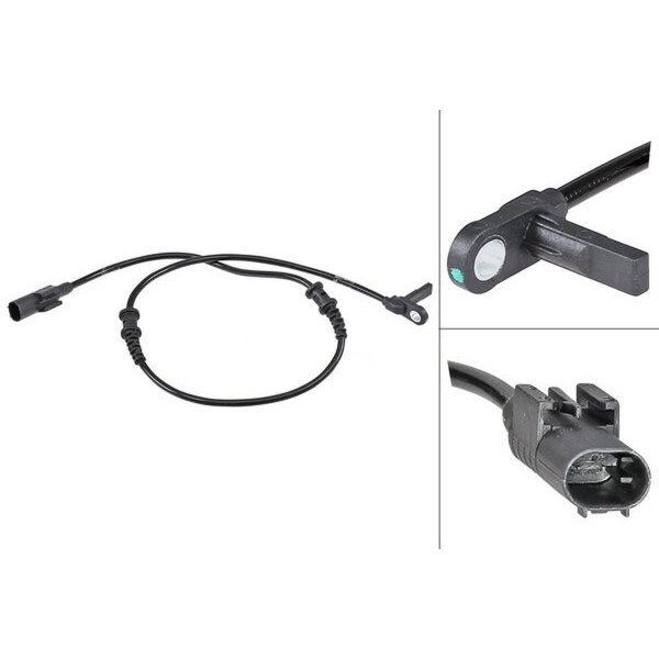 Wheel speed sensor active sensor 675 mm cable A.B.S. for e.g. MB SPRINTER
