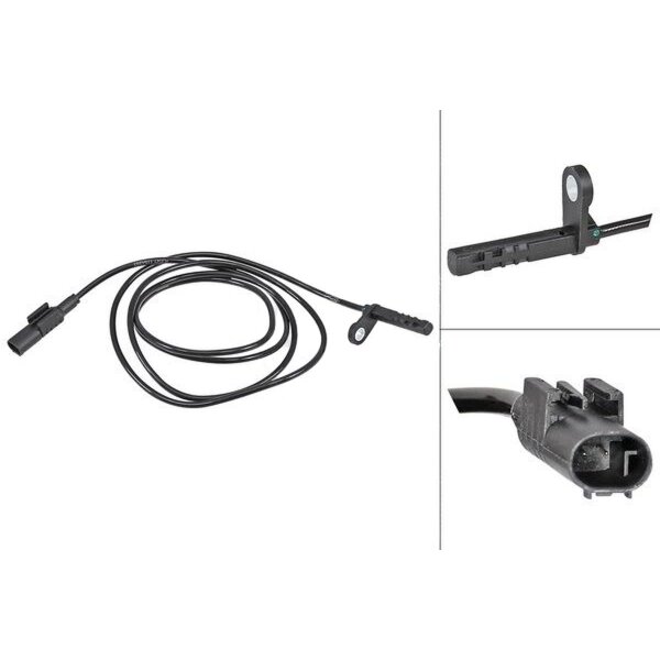 Wheel speed sensor active sensor 1,600 mm cable A.B.S. for MB SPRINTER