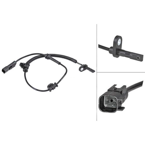 Sensor wheel speed active sensor 600 mm cable A.B.S. for e.g. CHEVROLET CAMARO
