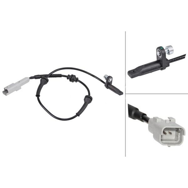 Wheel speed sensor active sensor 605 mm cable A.B.S. for PEUGEOT 3008