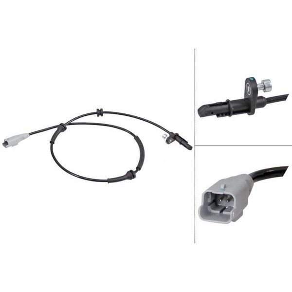 Wheel speed sensor active sensor 625 mm cable A.B.S. for CITROËN JUMPY