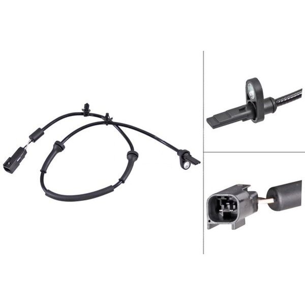 Wheel speed sensor active sensor 660 mm cable A.B.S. for MAZDA 2