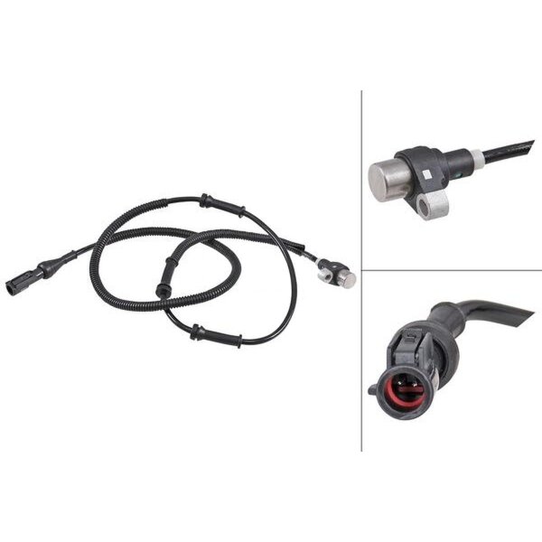 Wheel speed sensor passive sensor 1.260 mm cable A.B.S. for KIA SHUMA and others