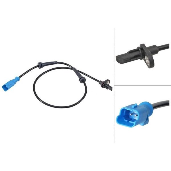 Wheel speed sensor active sensor 635 mm cable A.B.S. for CITROËN DS3 and others
