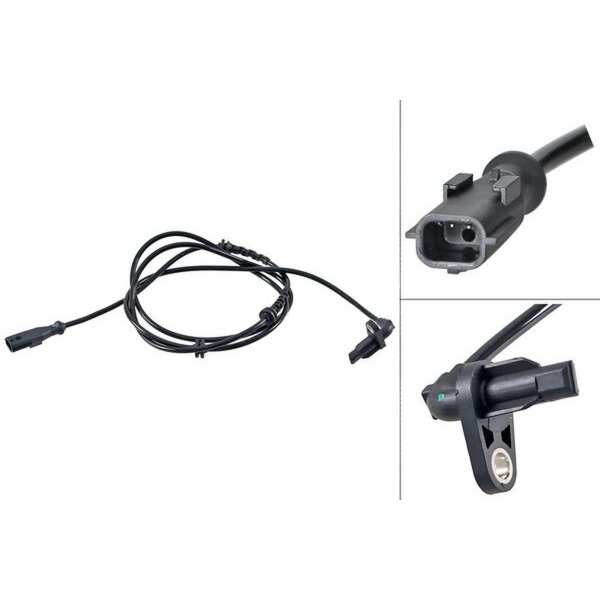 Wheel speed sensor active sensor 1.635 mm cable A.B.S. for RENAULT TWINGO