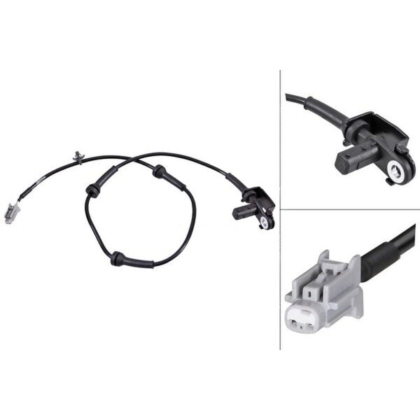 Wheel speed sensor active sensor 760 mm cable A.B.S. for e.g. NISSAN 350Z