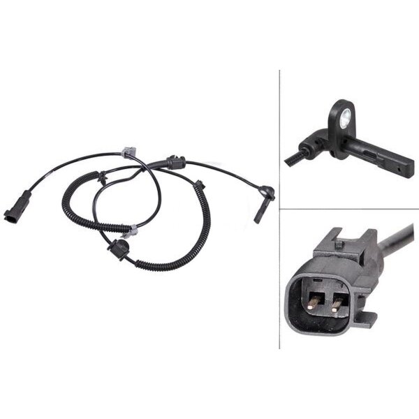 Sensor wheel speed active sensor 1.210 mm cable A.B.S. for e.g. OPEL INSIGNIA