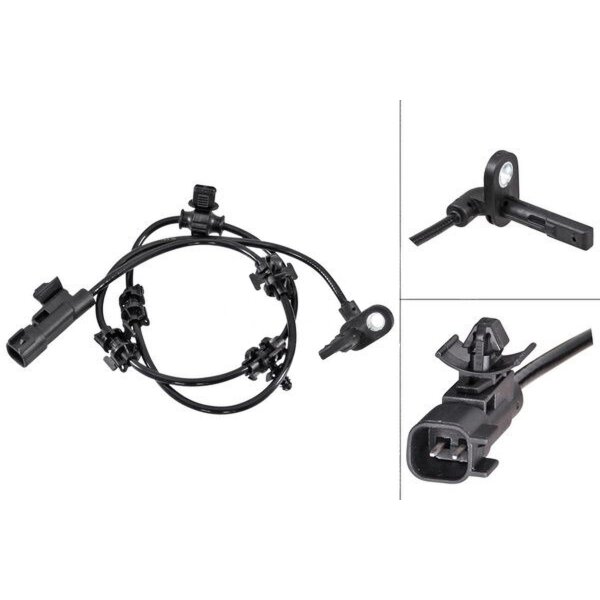 Wheel speed sensor active sensor 770 mm cable A.B.S. for e.g. OPEL ASTRA