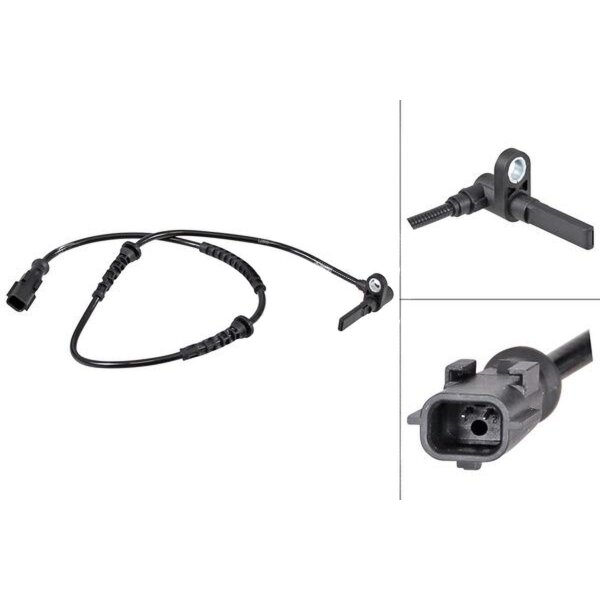 Sensor wheel speed active sensor 650 mm cable A.B.S. for e.g. RENAULT TWINGO