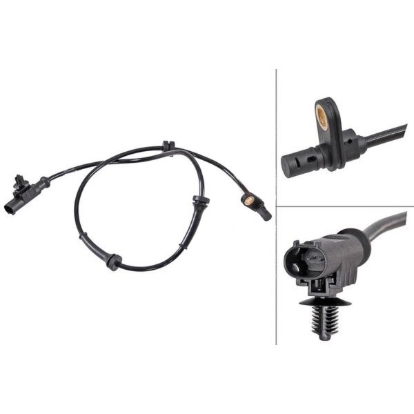 Wheel speed sensor active sensor 665 mm cable A.B.S. for e.g. NISSAN TIIDA