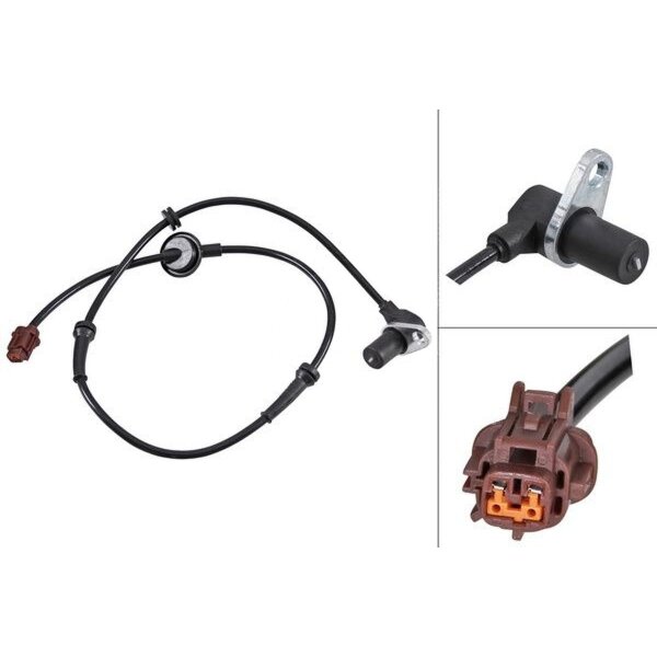 Sensor Raddrehzahl passiver Sensor 855 mm Kabel A.B.S. für NISSAN ALMERA