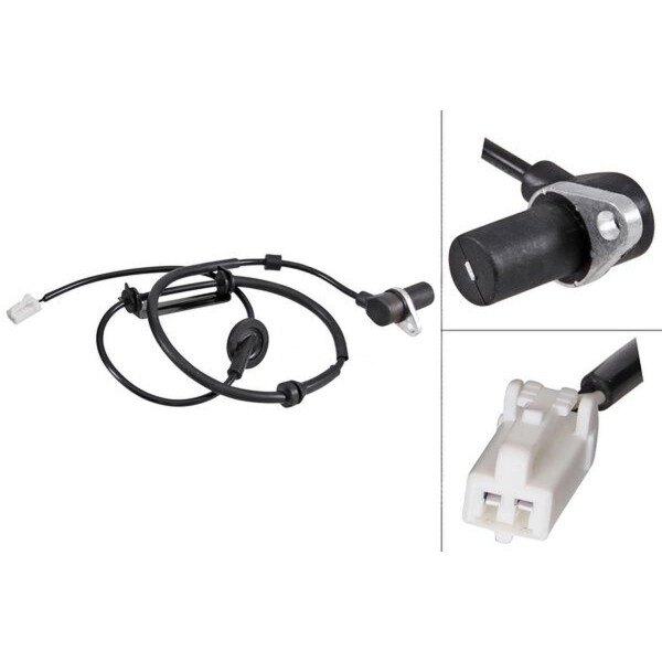 Wheel speed sensor passive sensor 1.025 mm cable A.B.S. for e.g. HYUNDAI SANTA
