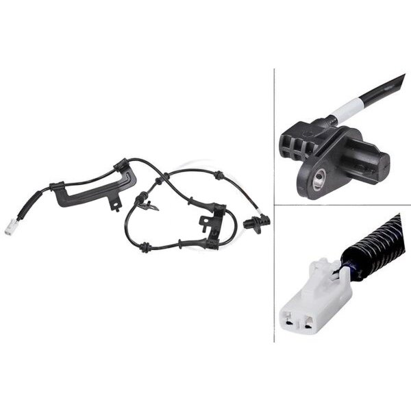 Wheel speed sensor active sensor 1.075 mm cable A.B.S. for e.g. HYUNDAI ix20