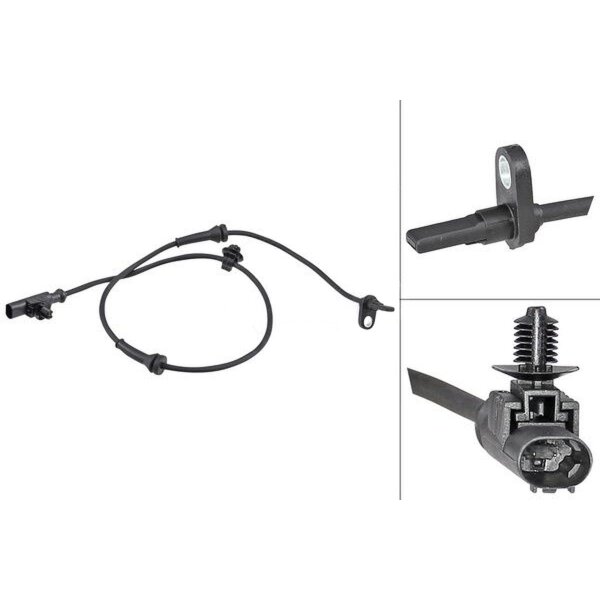 Wheel speed sensor active sensor 760 mm cable A.B.S. for e.g. CITROËN C1