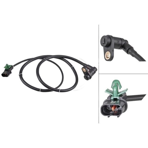 Sensor wheel speed passive 1.020 mm cable A.B.S. for e.g. MITSUBISHI L400