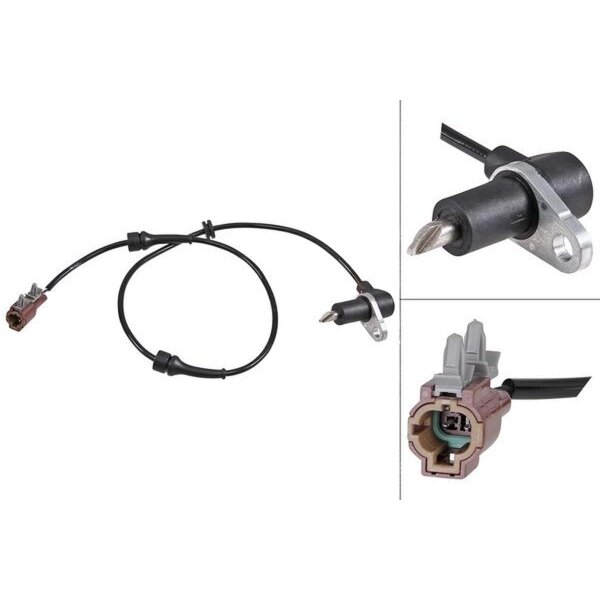 Wheel speed sensor passive sensor 675 mm cable A.B.S. for NISSAN PATHFINDER