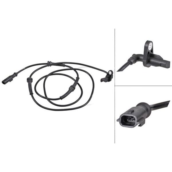 Sensor wheel speed active sensor 1.550 mm cable A.B.S. for e.g. RENAULT KANGOO