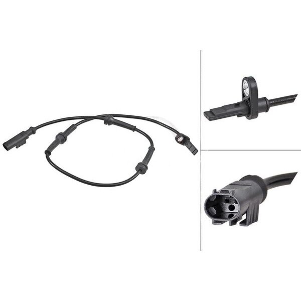 Wheel speed sensor active sensor 720 mm cable A.B.S. for LANCIA YPSILON