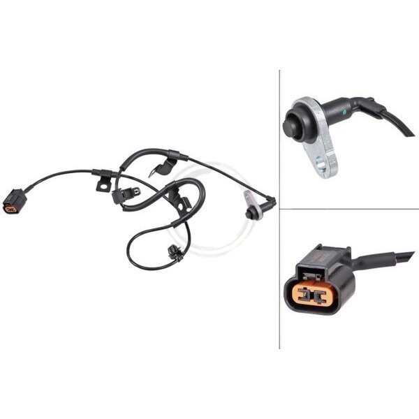 Wheel speed sensor active sensor 990 mm cable A.B.S. for MITSUBISHI L200