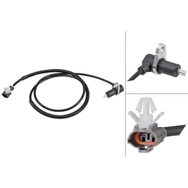 Wheel speed sensor passive sensor 1.285 mm cable A.B.S. for FUSO MITSUBISHI