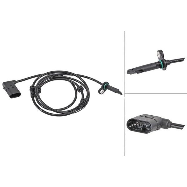 Sensor Raddrehzahl aktiver Sensor 1.490 mm Kabel A.B.S. für u.a. MB C-KLASSE