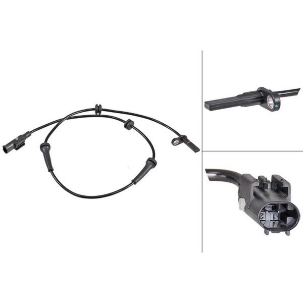 Wheel speed sensor active sensor 1.020 mm cable A.B.S. for CITROËN NEMO