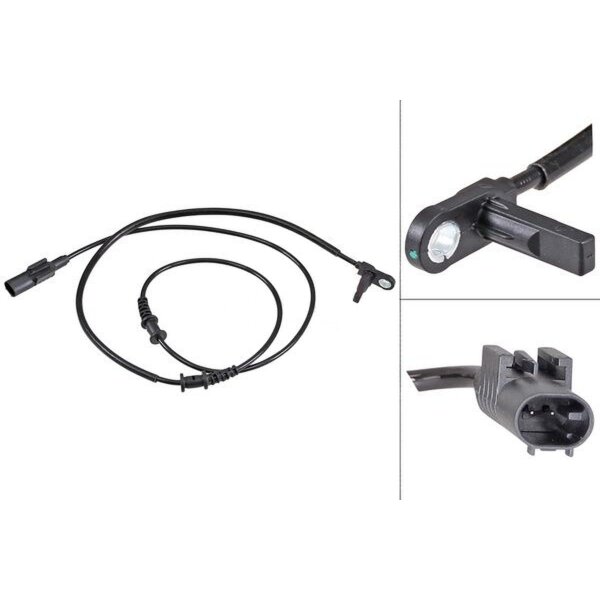 Wheel speed sensor active sensor 1.135 mm cable A.B.S. for e.g. MB MARCO