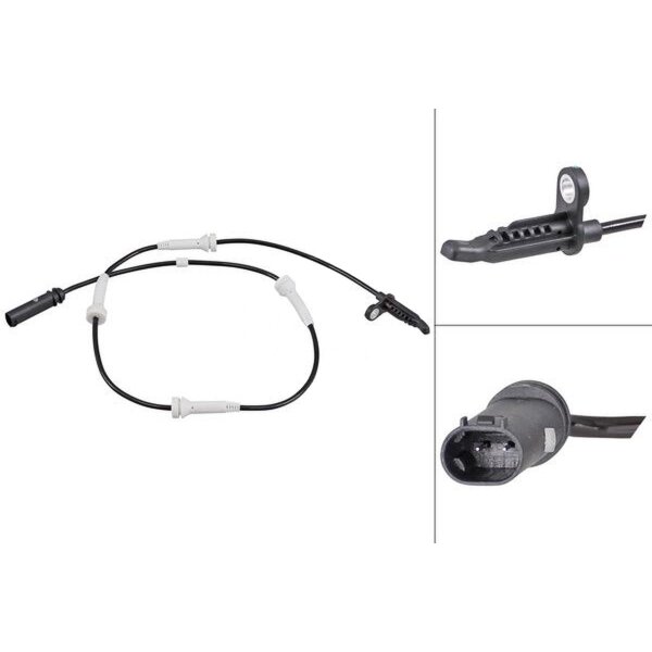 Sensor Raddrehzahl aktiver Sensor 870 mm Kabel A.B.S. für u.a. BMW 5er