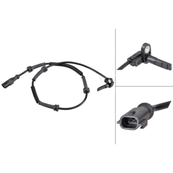 Sensor wheel speed active sensor 700 mm cable A.B.S. for e.g. RENAULT TRAFIC