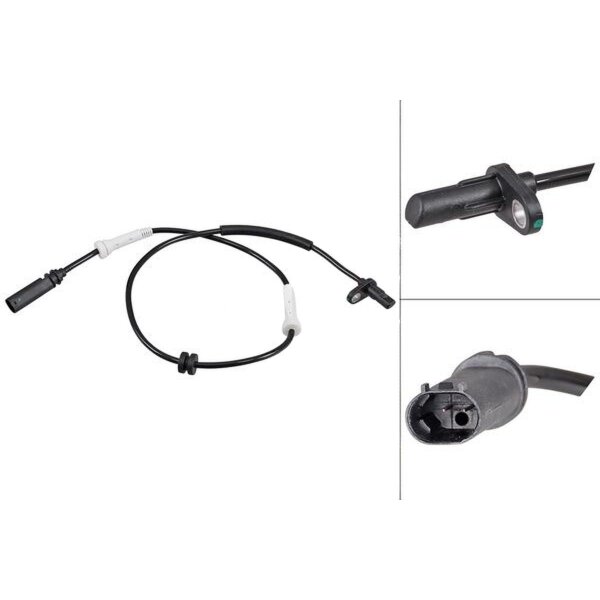 Wheel speed sensor active sensor 725 mm cable A.B.S. for BMW 3 Series and others