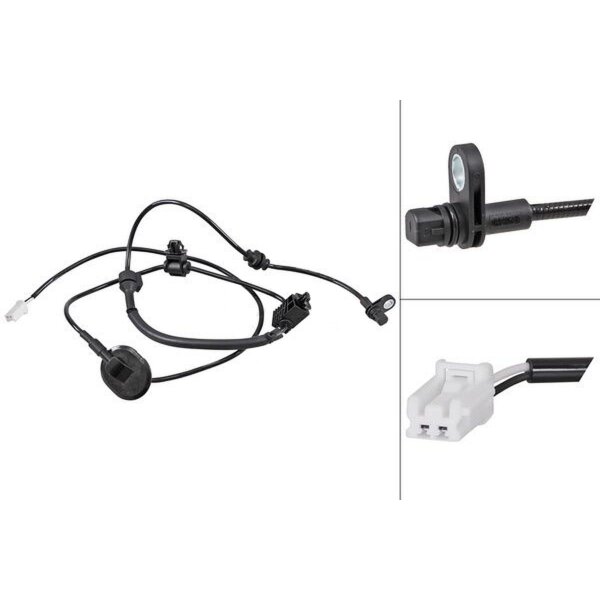 Sensor Raddrehzahl Daten an ABS-Steuergerät aktiver Hall-Sensor A.B.S. für MAZDA