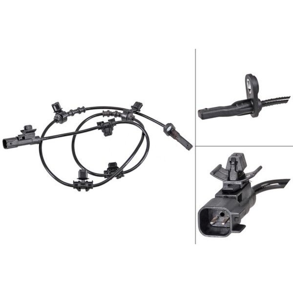 Wheel speed sensor active sensor 970 mm cable A.B.S. for e.g. OPEL INSIGNIA