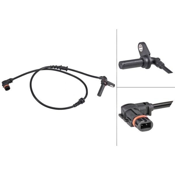 Sensor wheel speed active sensor 670 mm cable A.B.S. for e.g. MB E-CLASS