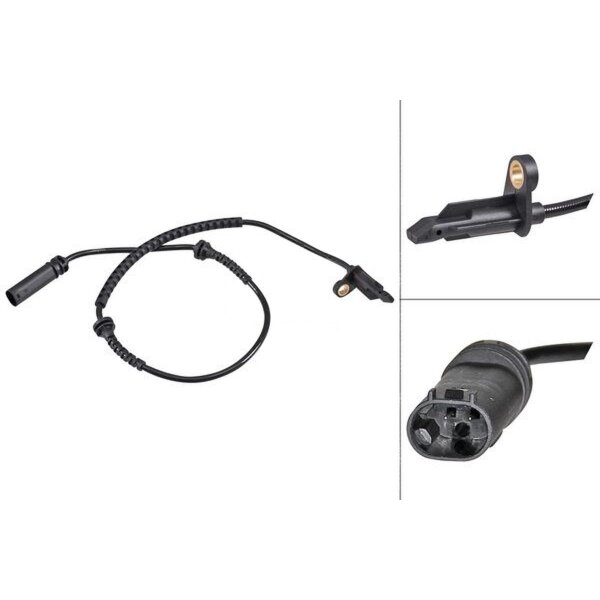 Sensor wheel speed active 635 mm cable A.B.S. for e.g. MINI COUNTRYMAN