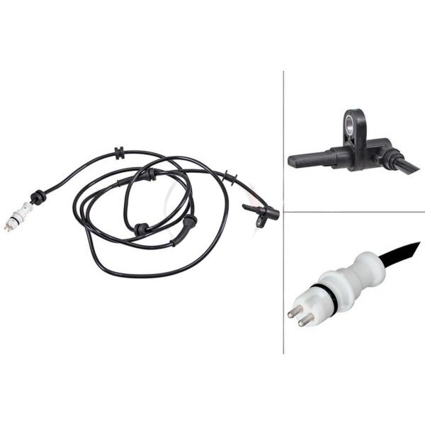 Wheel speed sensor active sensor 2.045 mm cable A.B.S. for FIAT STRADA