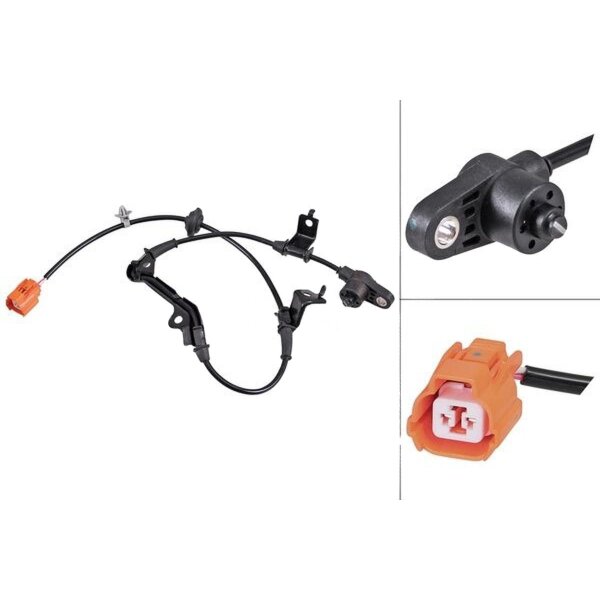 Sensor Raddrehzahl passiver Sensor 795 mm Kabel A.B.S. für HONDA S2000