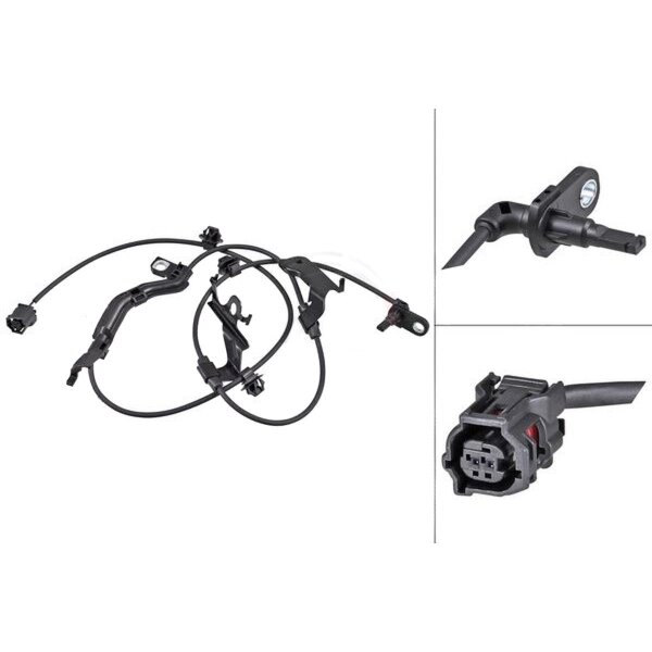 Sensor Raddrehzahl aktiver Sensor 1.230 mm Kabel A.B.S. für u.a. TOYOTA PRIUS