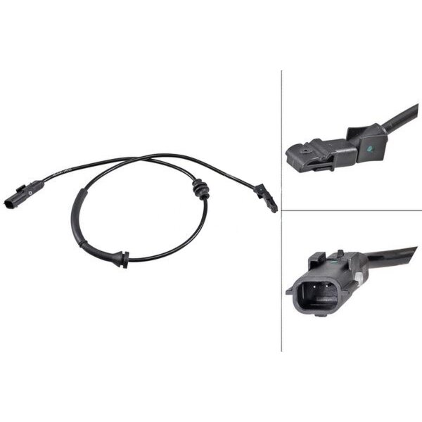 Sensor Raddrehzahl aktiver Hall-Sensor A.B.S. für RENAULT CLIO