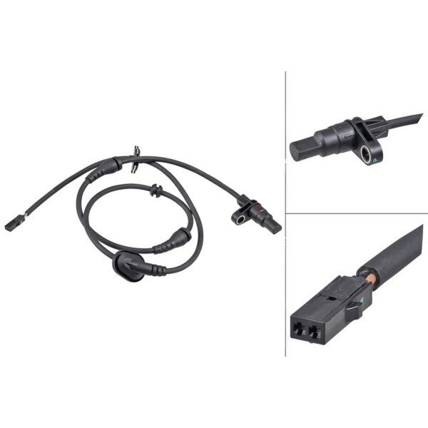 Sensor Raddrehzahl aktiver Sensor 1.050 mm Kabel A.B.S. für u.a. SKODA ROOMSTER