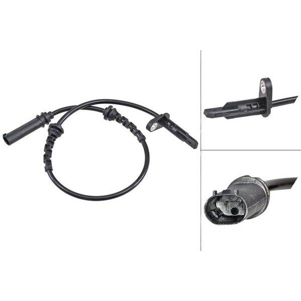 Wheel speed sensor active Hall sensor A.B.S. for BMW 4 Series and others
