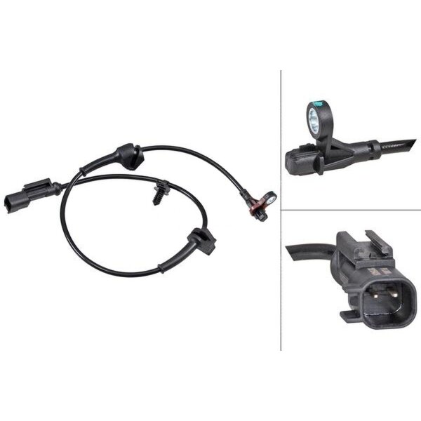 Sensor Raddrehzahl aktiver Sensor 555 mm Kabel A.B.S. für u.a. FORD FIESTA