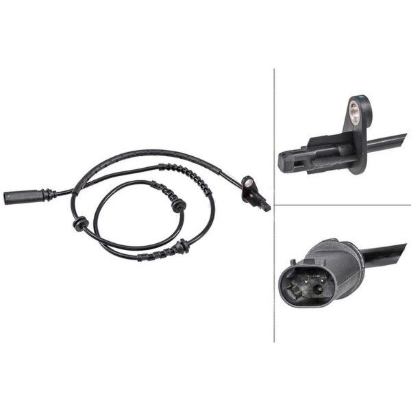 Wheel speed sensor active Hall sensor A.B.S. for BMW 3 Series and others