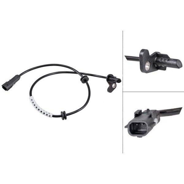 Sensor Raddrehzahl aktiver Sensor 605 mm Kabel A.B.S. für u.a. RENAULT CLIO