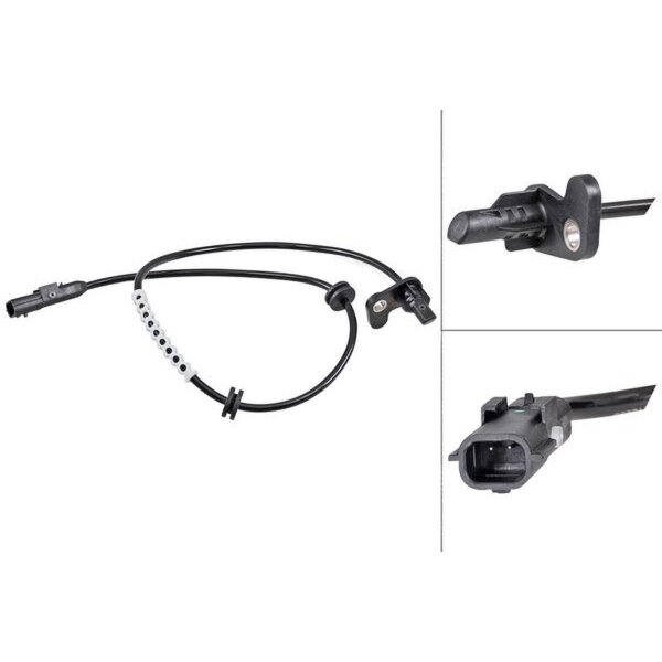 Sensor Raddrehzahl aktiver Sensor 605 mm Kabel A.B.S. für u.a. RENAULT CLIO