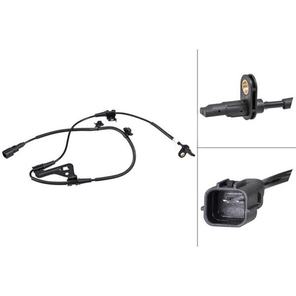 Sensor Raddrehzahl aktiver Sensor 1.070 mm Kabel A.B.S. für u.a. HYUNDAI IONIQ