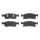 Brake pad set disc brake 21 mm BREMBO suitable for e.g. JEEP GRAND